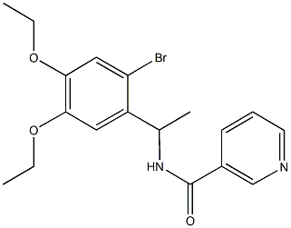 N-[1-(2-bromo-4,5-diethoxyphenyl)ethyl]nicotinamide Structure