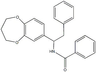 N-[1-(3,4-dihydro-2H-1,5-benzodioxepin-7-yl)-2-phenylethyl]benzamide Structure