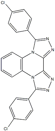 3,10-bis(4-chlorophenyl)di[1,2,4]triazolo[4,3-a:3,4-c]quinoxaline Structure