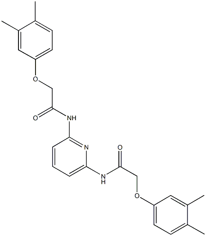 2-(3,4-dimethylphenoxy)-N-(6-{[(3,4-dimethylphenoxy)acetyl]amino}-2-pyridinyl)acetamide 구조식 이미지