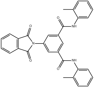 5-(1,3-dioxo-1,3-dihydro-2H-isoindol-2-yl)-N~1~,N~3~-bis(2-methylphenyl)isophthalamide Structure