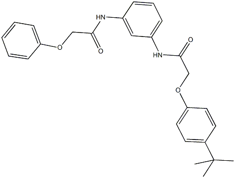2-(4-tert-butylphenoxy)-N-{3-[(phenoxyacetyl)amino]phenyl}acetamide Structure