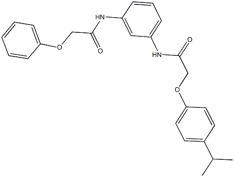 2-(4-isopropylphenoxy)-N-{3-[(phenoxyacetyl)amino]phenyl}acetamide 구조식 이미지