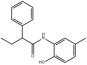 N-(2-hydroxy-5-methylphenyl)-2-phenylbutanamide 구조식 이미지