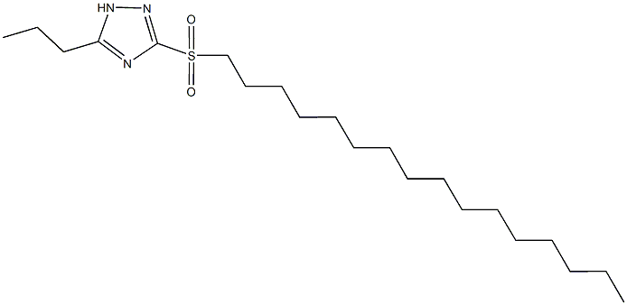 hexadecyl 5-propyl-1H-1,2,4-triazol-3-yl sulfone 구조식 이미지