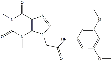 N-(3,5-dimethoxyphenyl)-2-(1,3-dimethyl-2,6-dioxo-1,2,3,6-tetrahydro-9H-purin-9-yl)acetamide Structure