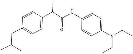 N-[4-(diethylamino)phenyl]-2-(4-isobutylphenyl)propanamide 구조식 이미지