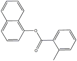 1-naphthyl 2-methylbenzoate 구조식 이미지