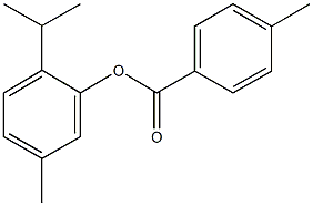 2-isopropyl-5-methylphenyl 4-methylbenzoate Structure