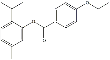 2-isopropyl-5-methylphenyl 4-ethoxybenzoate 구조식 이미지