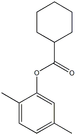 2,5-dimethylphenyl cyclohexanecarboxylate Structure