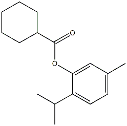 2-isopropyl-5-methylphenyl cyclohexanecarboxylate Structure