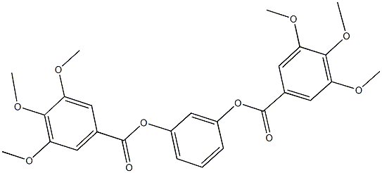 3-[(3,4,5-trimethoxybenzoyl)oxy]phenyl 3,4,5-trimethoxybenzoate 구조식 이미지