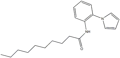 N-[2-(1H-pyrrol-1-yl)phenyl]decanamide Structure