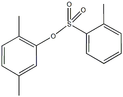 2,5-dimethylphenyl 2-methylbenzenesulfonate Structure