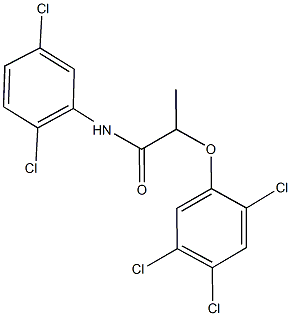 N-(2,5-dichlorophenyl)-2-(2,4,5-trichlorophenoxy)propanamide 구조식 이미지
