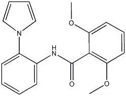 2,6-dimethoxy-N-[2-(1H-pyrrol-1-yl)phenyl]benzamide Structure