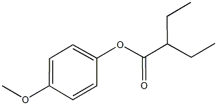 4-methoxyphenyl 2-ethylbutanoate 구조식 이미지