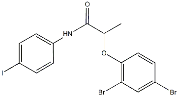 2-(2,4-dibromophenoxy)-N-(4-iodophenyl)propanamide Structure