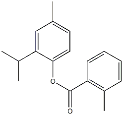 2-isopropyl-4-methylphenyl 2-methylbenzoate 구조식 이미지