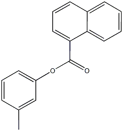 3-methylphenyl 1-naphthoate 구조식 이미지