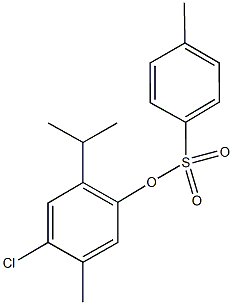 4-chloro-2-isopropyl-5-methylphenyl 4-methylbenzenesulfonate Structure