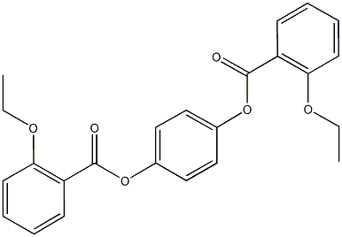 4-[(2-ethoxybenzoyl)oxy]phenyl 2-ethoxybenzoate 구조식 이미지