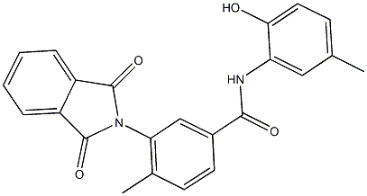3-(1,3-dioxo-1,3-dihydro-2H-isoindol-2-yl)-N-(2-hydroxy-5-methylphenyl)-4-methylbenzamide Structure