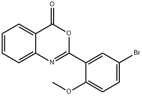 2-(5-bromo-2-methoxyphenyl)-4H-3,1-benzoxazin-4-one Structure