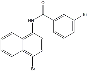 3-bromo-N-(4-bromo-1-naphthyl)benzamide 구조식 이미지