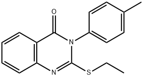 2-(ethylsulfanyl)-3-(4-methylphenyl)-4(3H)-quinazolinone 구조식 이미지