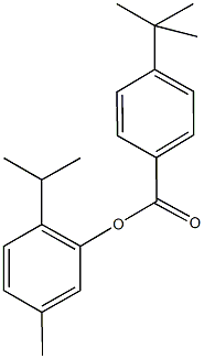 2-isopropyl-5-methylphenyl 4-tert-butylbenzoate 구조식 이미지