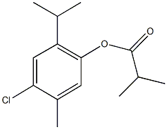 4-chloro-2-isopropyl-5-methylphenyl 2-methylpropanoate 구조식 이미지