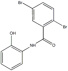 2,5-dibromo-N-(2-hydroxyphenyl)benzamide 구조식 이미지