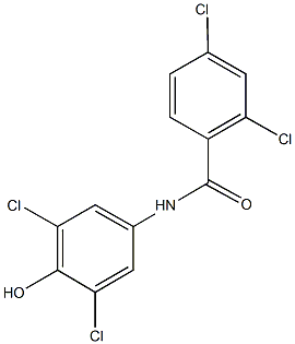 2,4-dichloro-N-(3,5-dichloro-4-hydroxyphenyl)benzamide 구조식 이미지