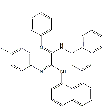 N'~1~,N'~2~-bis(4-methylphenyl)-N~1~,N~2~-di(1-naphthyl)ethanediimidamide Structure