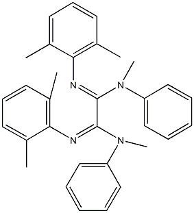 N'~1~,N'~2~-bis(2,6-dimethylphenyl)-N~1~,N~2~-dimethyl-N~1~,N~2~-diphenylethanediimidamide 구조식 이미지