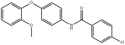 4-chloro-N-[4-(2-methoxyphenoxy)phenyl]benzamide 구조식 이미지