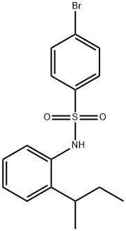 4-bromo-N-(2-sec-butylphenyl)benzenesulfonamide Structure