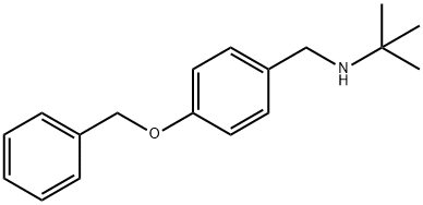 N-[4-(benzyloxy)benzyl]-N-(tert-butyl)amine 구조식 이미지