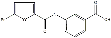 3-[(5-bromo-2-furoyl)amino]benzoic acid 구조식 이미지