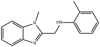 N-[(1-methyl-1H-benzimidazol-2-yl)methyl]-N-(2-methylphenyl)amine 구조식 이미지