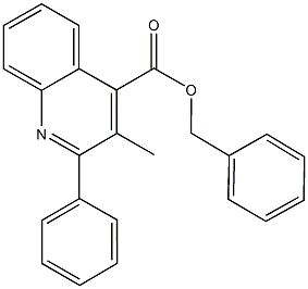 benzyl 3-methyl-2-phenyl-4-quinolinecarboxylate 구조식 이미지