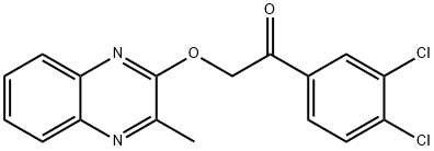 1-(3,4-dichlorophenyl)-2-[(3-methyl-2-quinoxalinyl)oxy]ethanone Structure