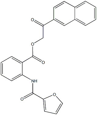 2-(2-naphthyl)-2-oxoethyl 2-(2-furoylamino)benzoate Structure