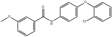 N-[4-(2-chlorophenoxy)phenyl]-3-methoxybenzamide 구조식 이미지