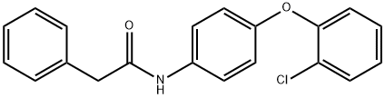 N-[4-(2-chlorophenoxy)phenyl]-2-phenylacetamide 구조식 이미지