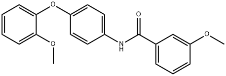 3-methoxy-N-[4-(2-methoxyphenoxy)phenyl]benzamide 구조식 이미지