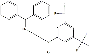 N-benzhydryl-3,5-bis(trifluoromethyl)benzamide 구조식 이미지