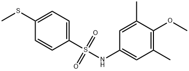 N-(4-methoxy-3,5-dimethylphenyl)-4-(methylsulfanyl)benzenesulfonamide Structure